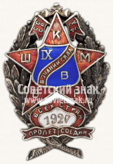 АВЕРС: Знак для окончивших Всеукраинскую школу Комсостава милиции. IX выпуск № 11568а