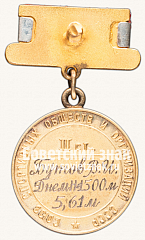 РЕВЕРС: Медаль «Малая серебряная медаль «За Всесоюзный рекорд» по парашютному спорту. Союз спортивных обществ и организации СССР» № 14160а
