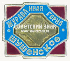 АВЕРС: Знак «Шушенское. «Журавлиная горка»» № 17362а
