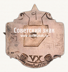РЕВЕРС: ﻿Знак в память 25-летия Всесоюзного коммунистического сельскохозяйственного университета им. И.В.Сталина № 17781а