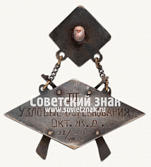 РЕВЕРС: Жетон «III узловые соревнований Октябрьской железной дороги по стрельбе» № 17643а