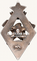 РЕВЕРС: Золотой знак «За работу по пожарному делу». НКВД ГрССР № 1461б